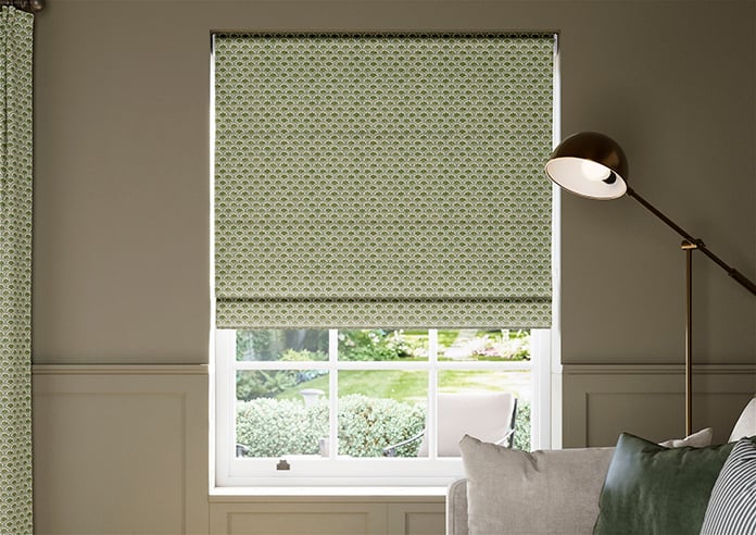 Land & Shore Dawn, Green - Roman Blind - Image 3